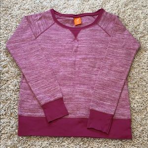 Pink Waffle Knit Long Sleeve Tee